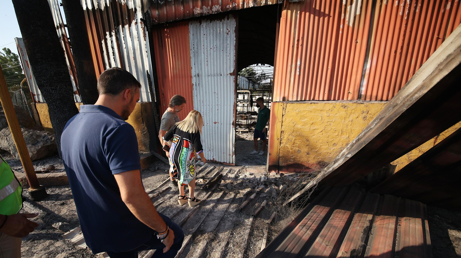 Imágenes de las zonas afectadas por el grave incendio en Jerez