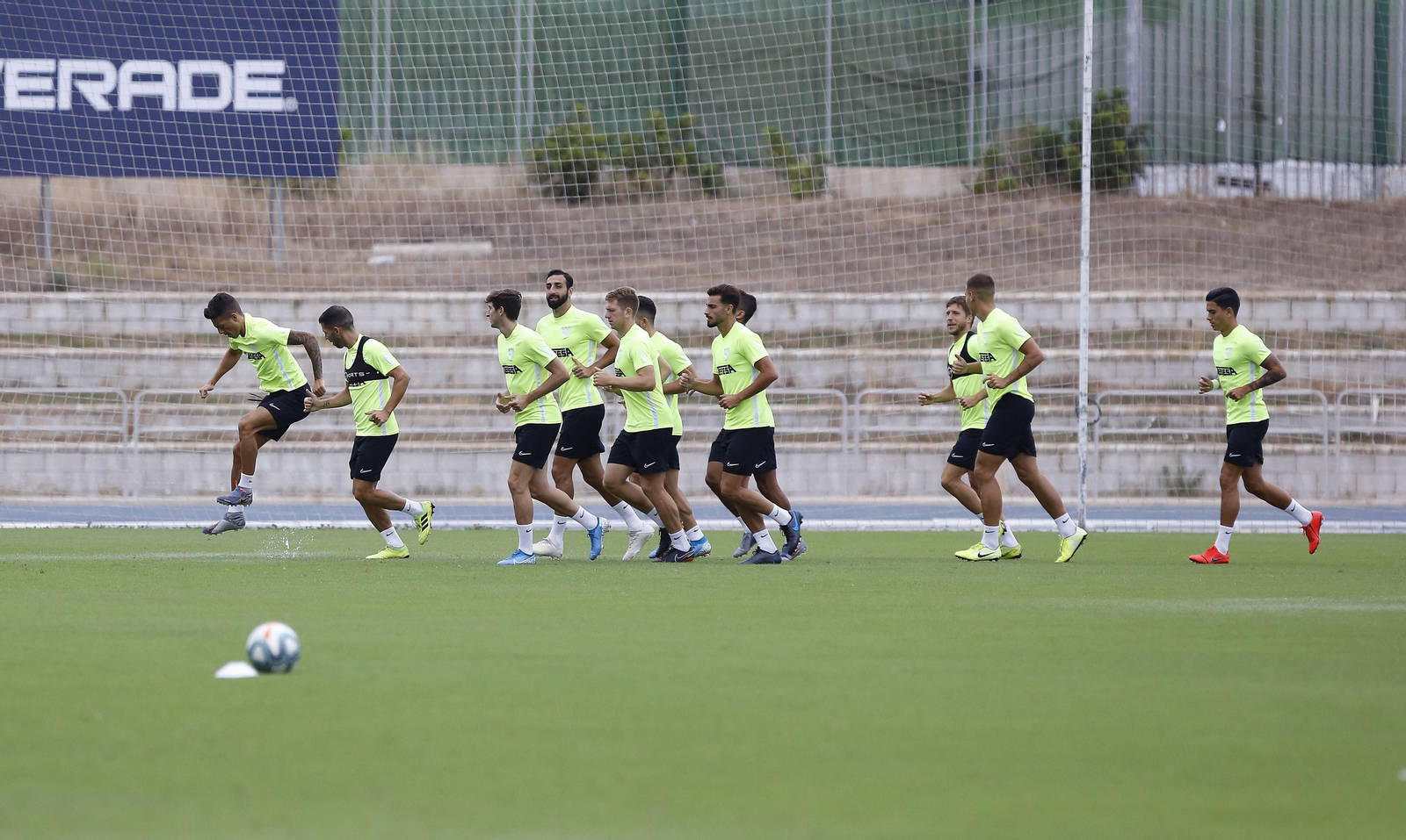 Las fotos del entrenamiento del Málaga CF tras la derrota con el Almería