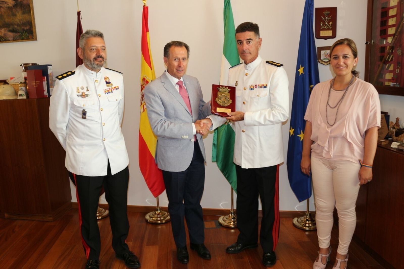 Momento del acto celebrado en el Ayuntamiento.