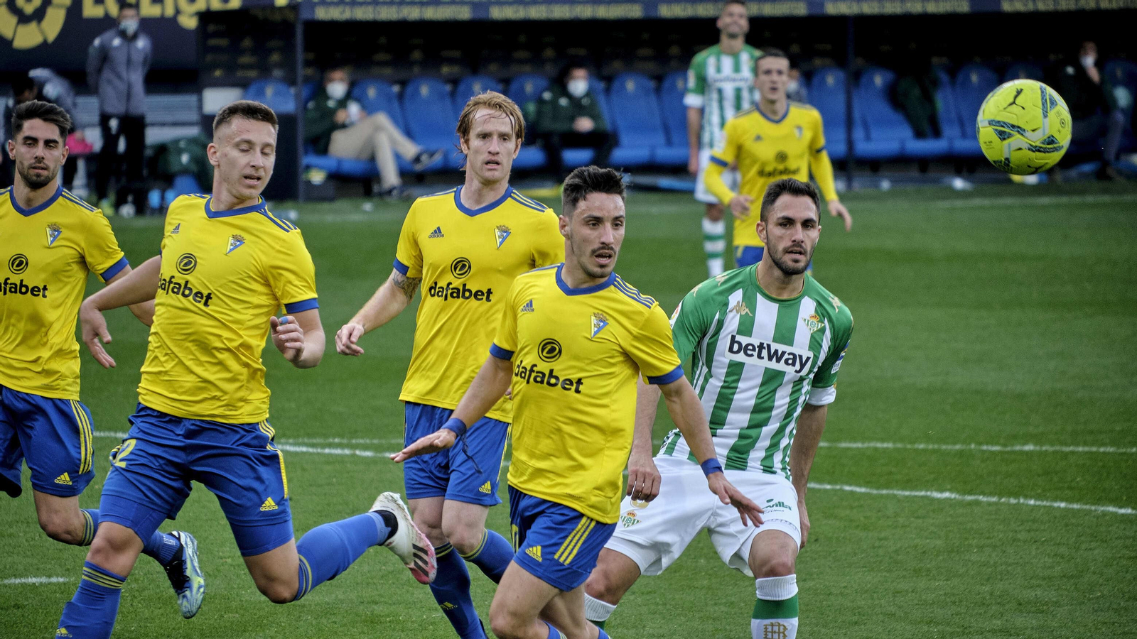 Partido Cádiz CF - Real Betis. Partido Cádiz CF - Real Betis.