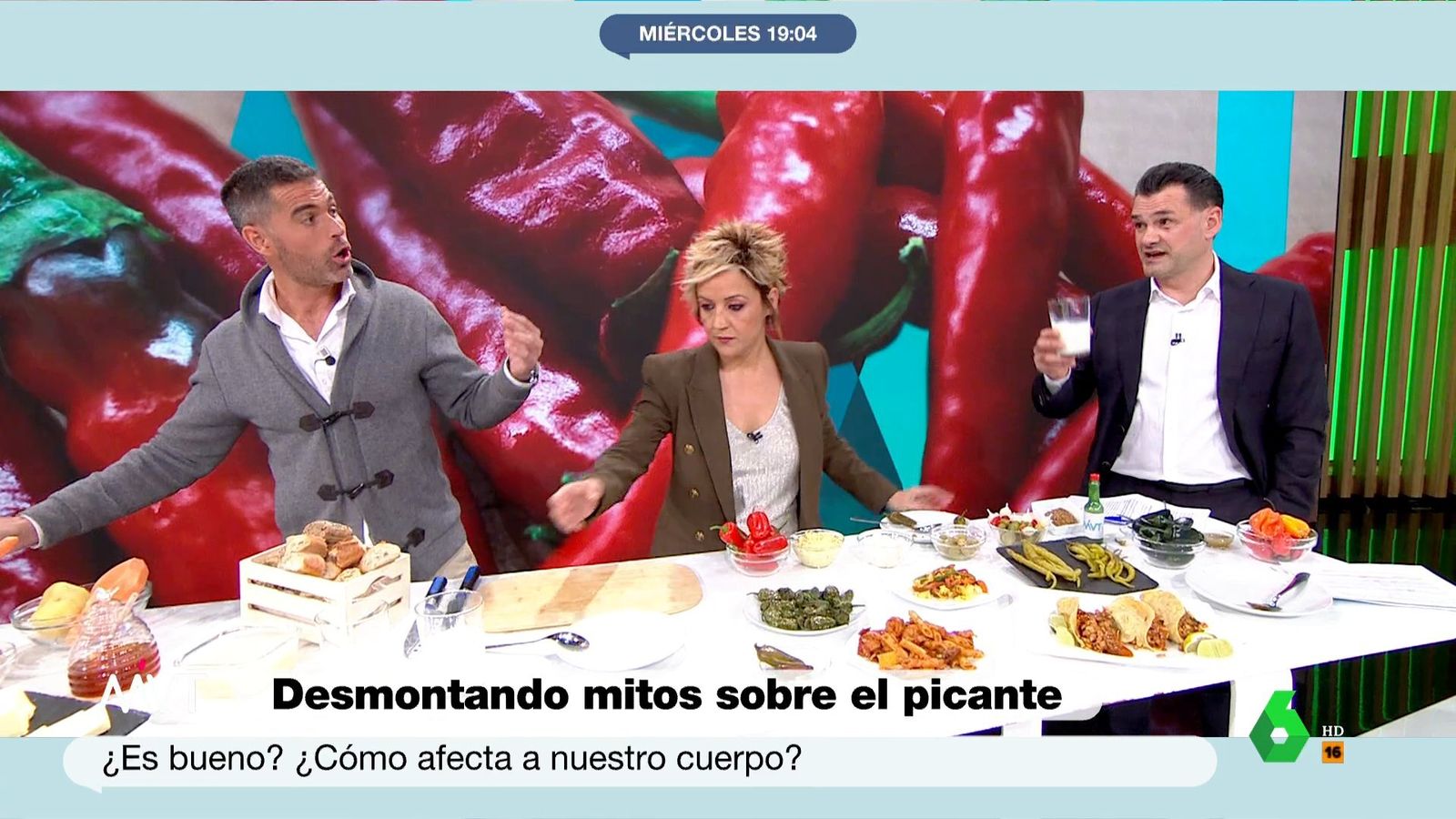 El nutricionista Pablo Ojeda y Cristina Pardo en la compañía ya de Iñaki López en 'Más vale tarde'