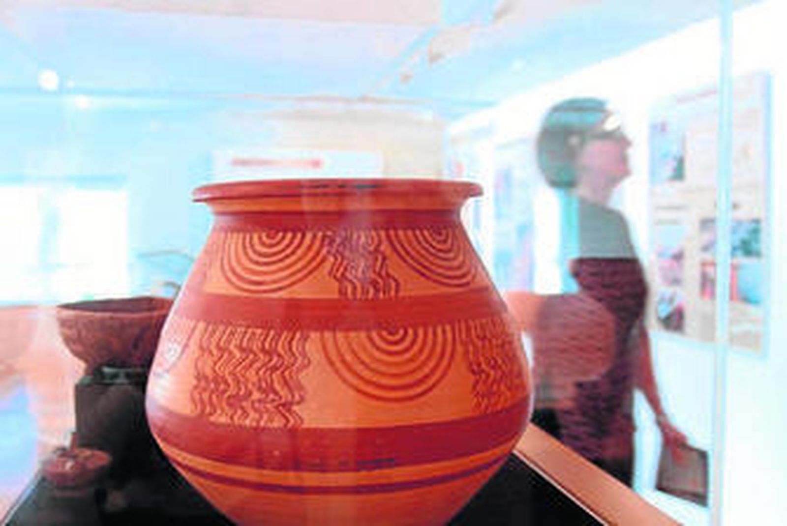 Una de las piezas arqueológicas expuestas.