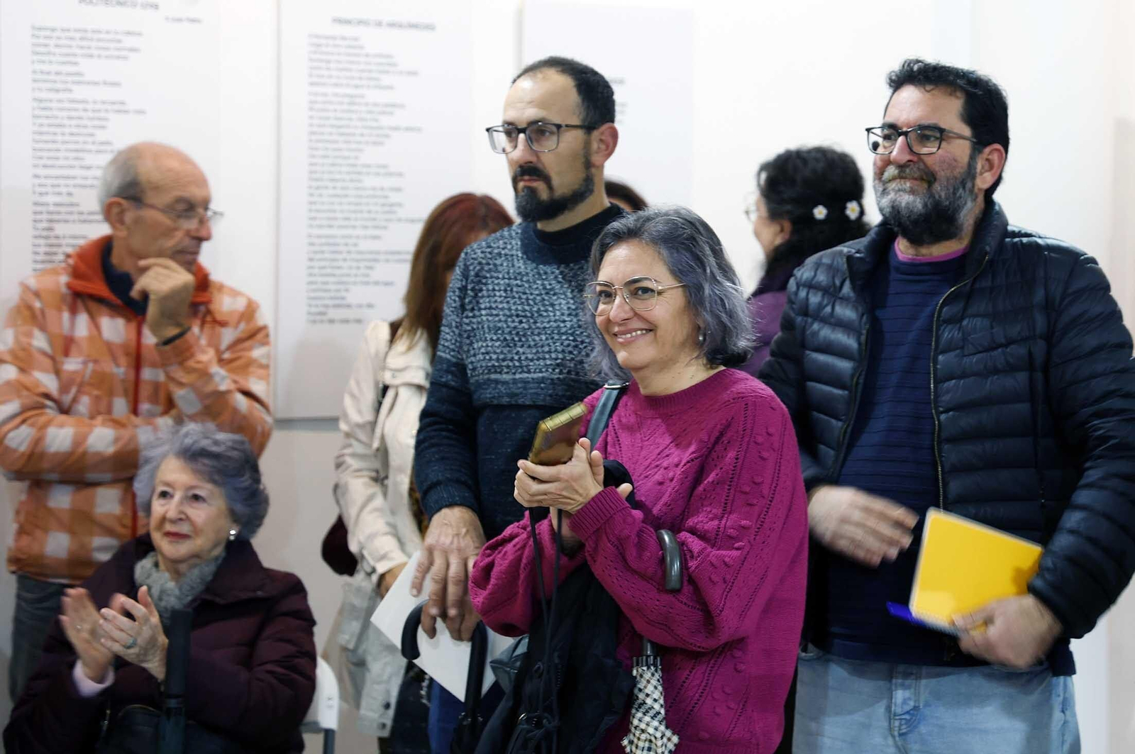 Imágenes del acto de clausura de la exposición "Bajo un mismo latido", en la Casa Colón de Huelva