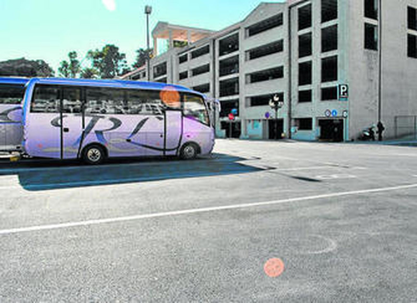 El parking Virgen de la Peña.