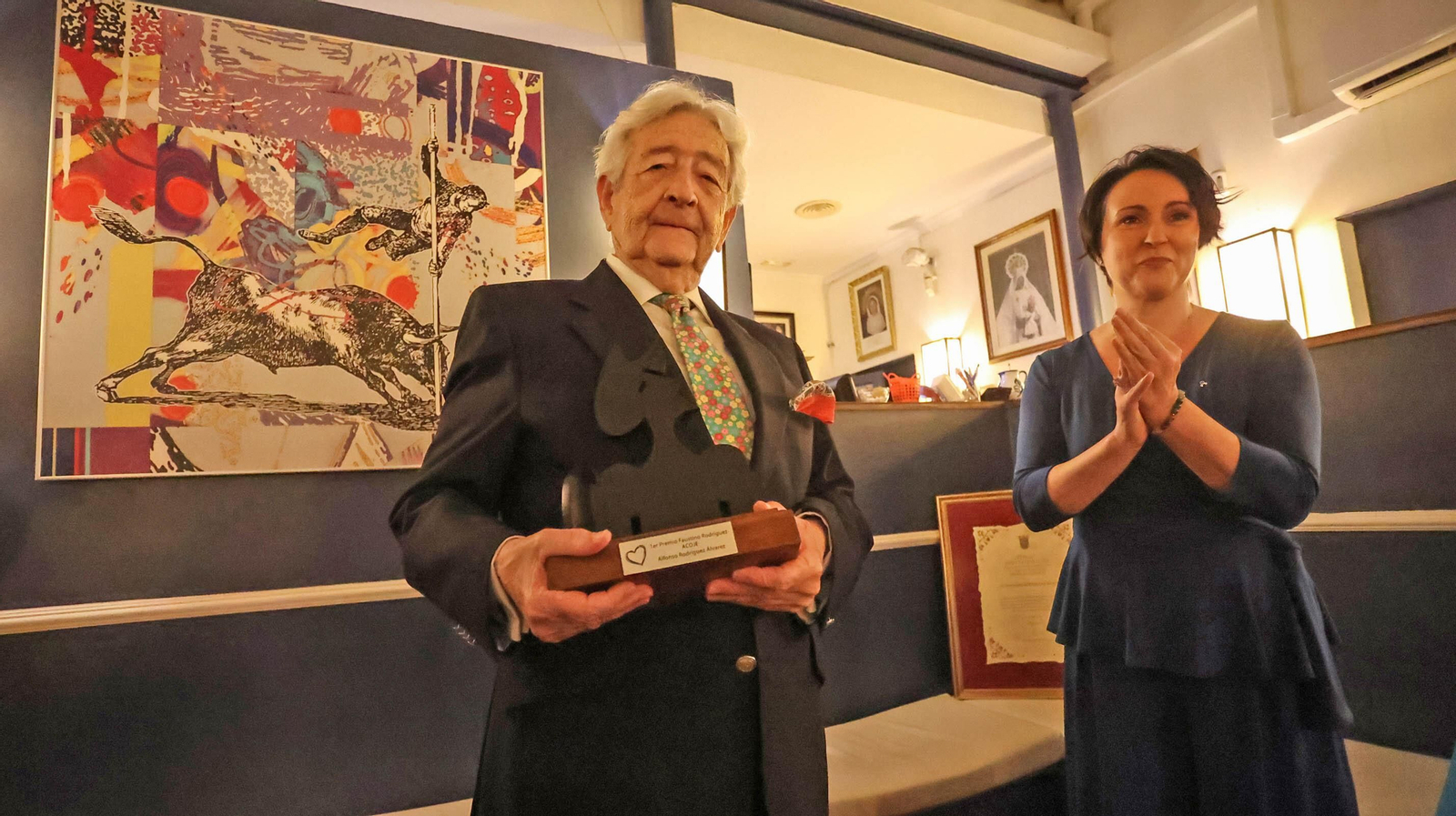 Alfonso Rodríguez recibe el 'Premio Faustino Rodríguez' de Acoje.