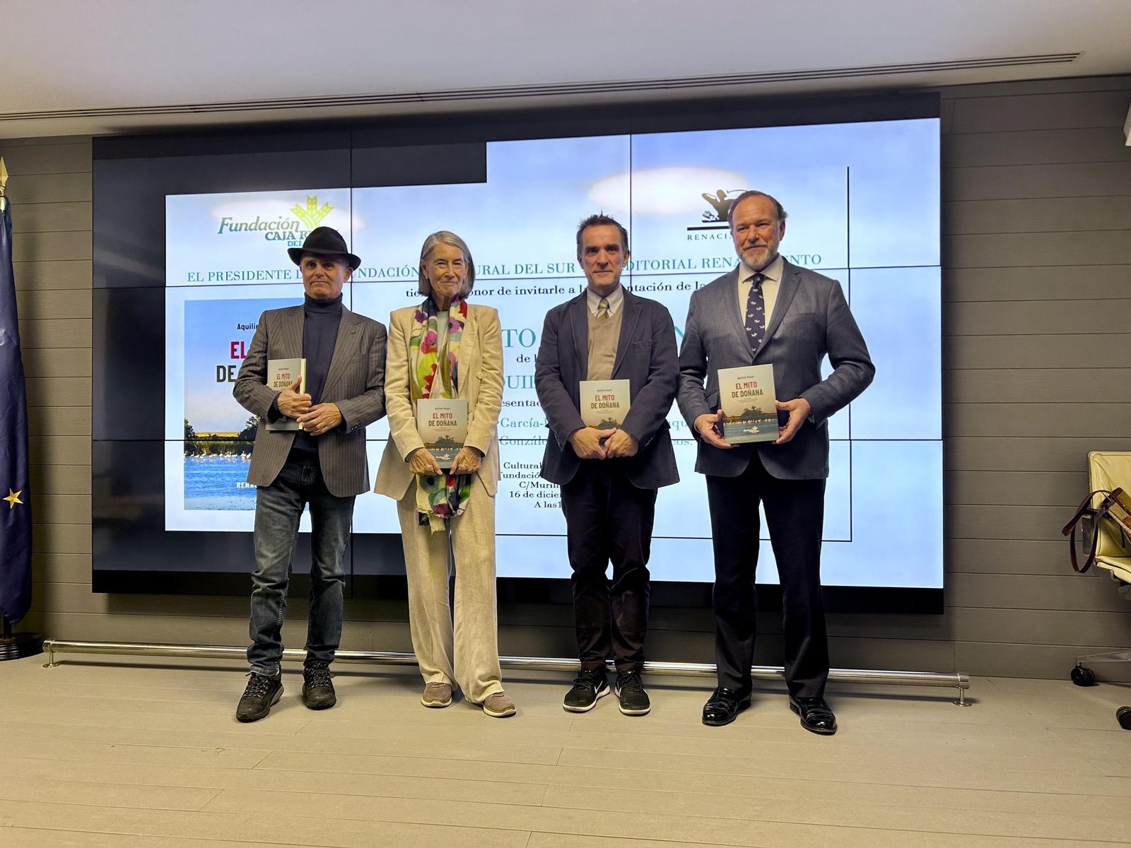 José Mateos, Bibiana Glez Gordon, Adriano Duque y JL García Palacios en la presentación.