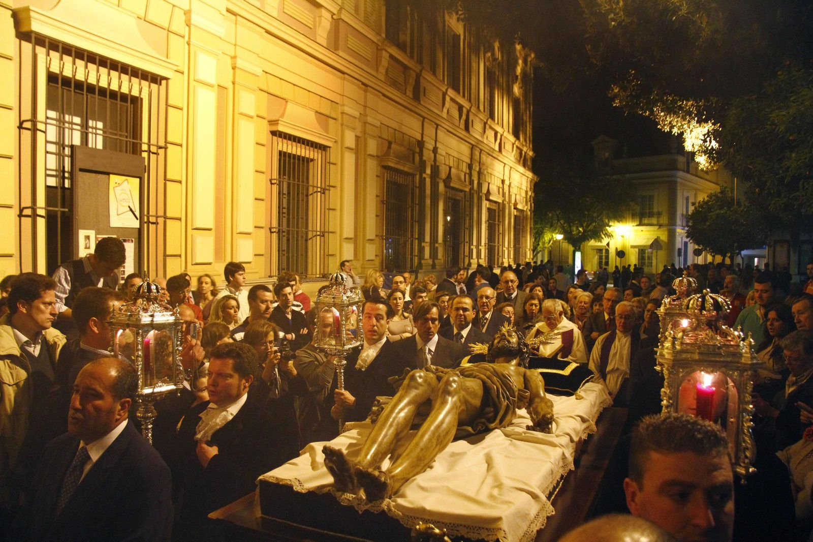 Imagen de archivo de un Vía Crucis del Cristo Yacente.