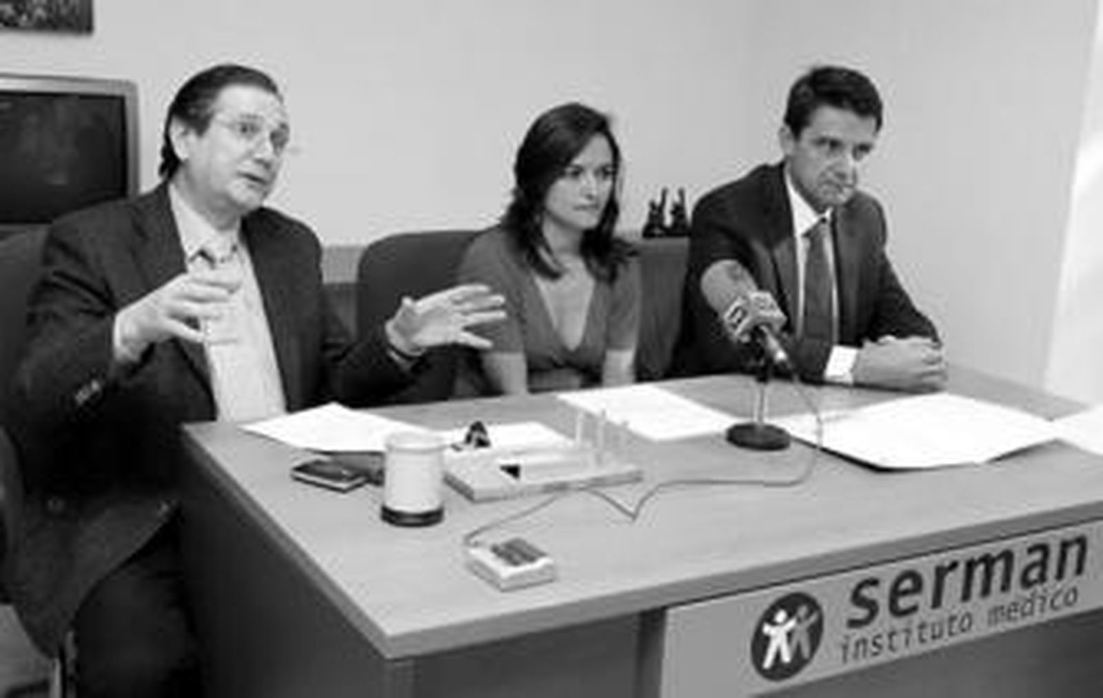 Un momento de la presentación del estudio, ayer, en la clínica Serman.