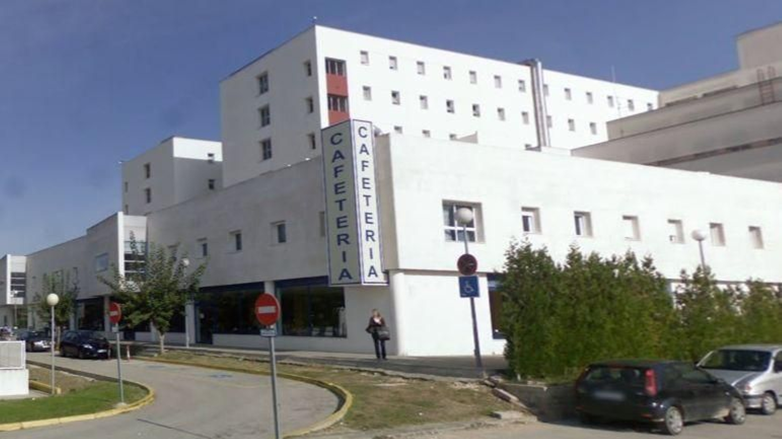 Cafetería del Hospital de Jerez, donde ocurrieron los hechos.