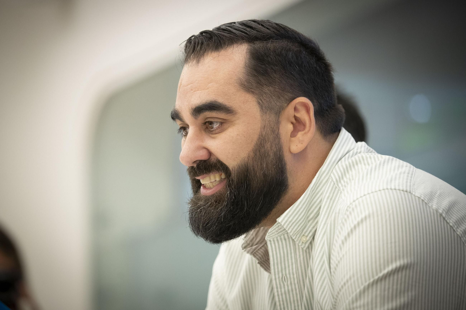Ramón Díaz en su presentación como entrenador del Covirán Granada.