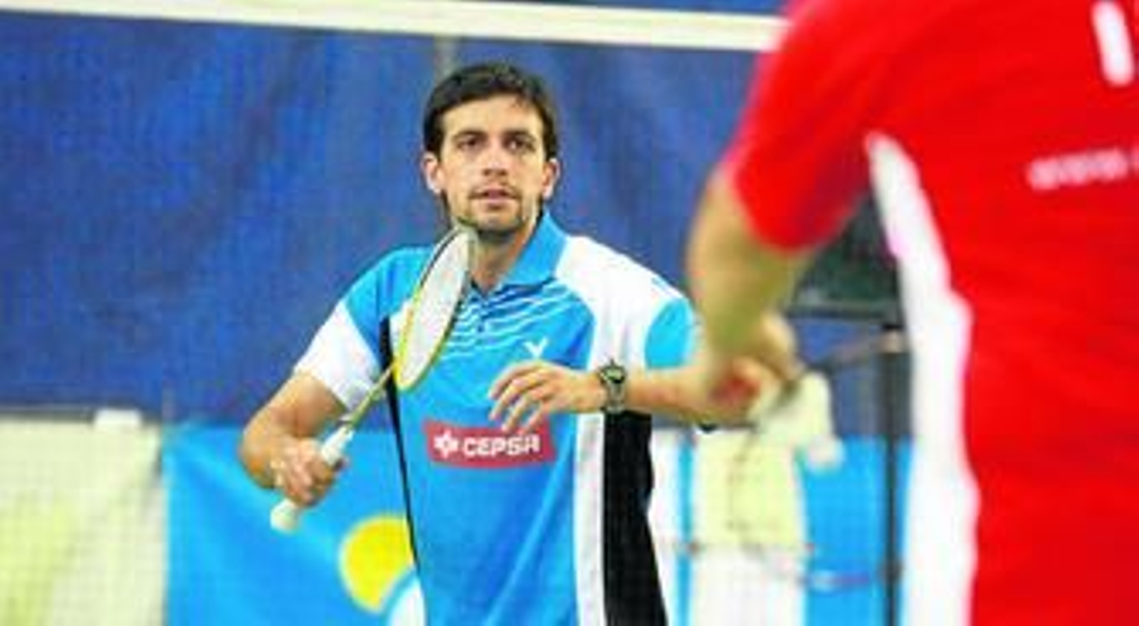 Eliezer Ojeda, del Recreativo IES La Orden, no pudo disputar los dobles masculinos ante la baja por enfermedad de su compañero, Víctor Martín.