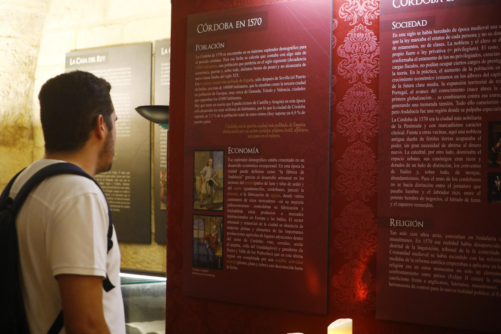 La exposición 'Córdoba, capital de un imperio. La visita de Felipe II en 1570', en imágenes