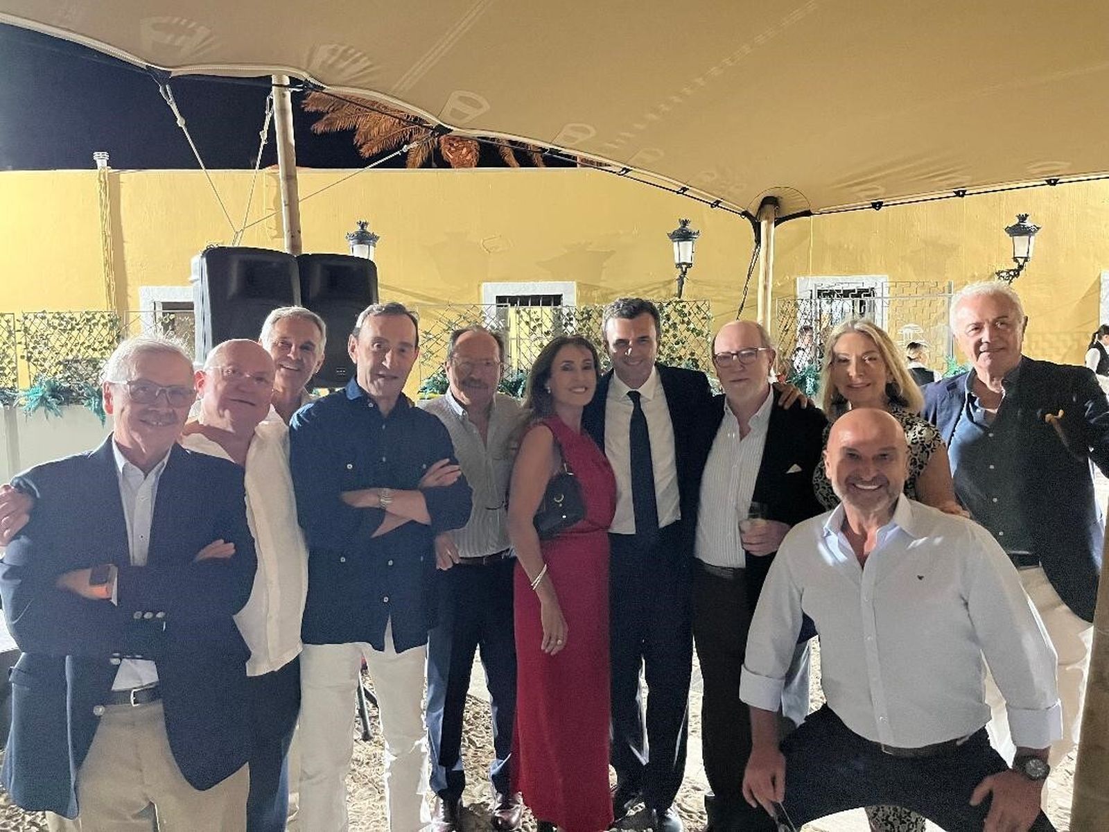 Faustino Gómez Parra, Pepe Cabeza, Carlos Moreu, Juan Expósito, Pedro Frutos, Ana Irigoyen, el alcalde  Bruno García, Ignacio Moreno, Mila Linares, Jesús del Águila y Manolo Jiménez.