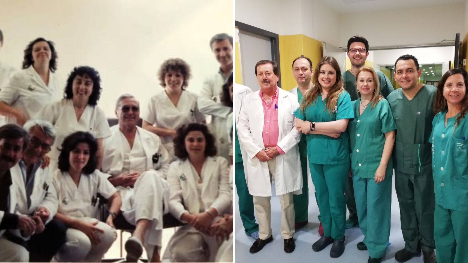 Antiguos y nuevos médicos del servicio de traumatología del Infanta.