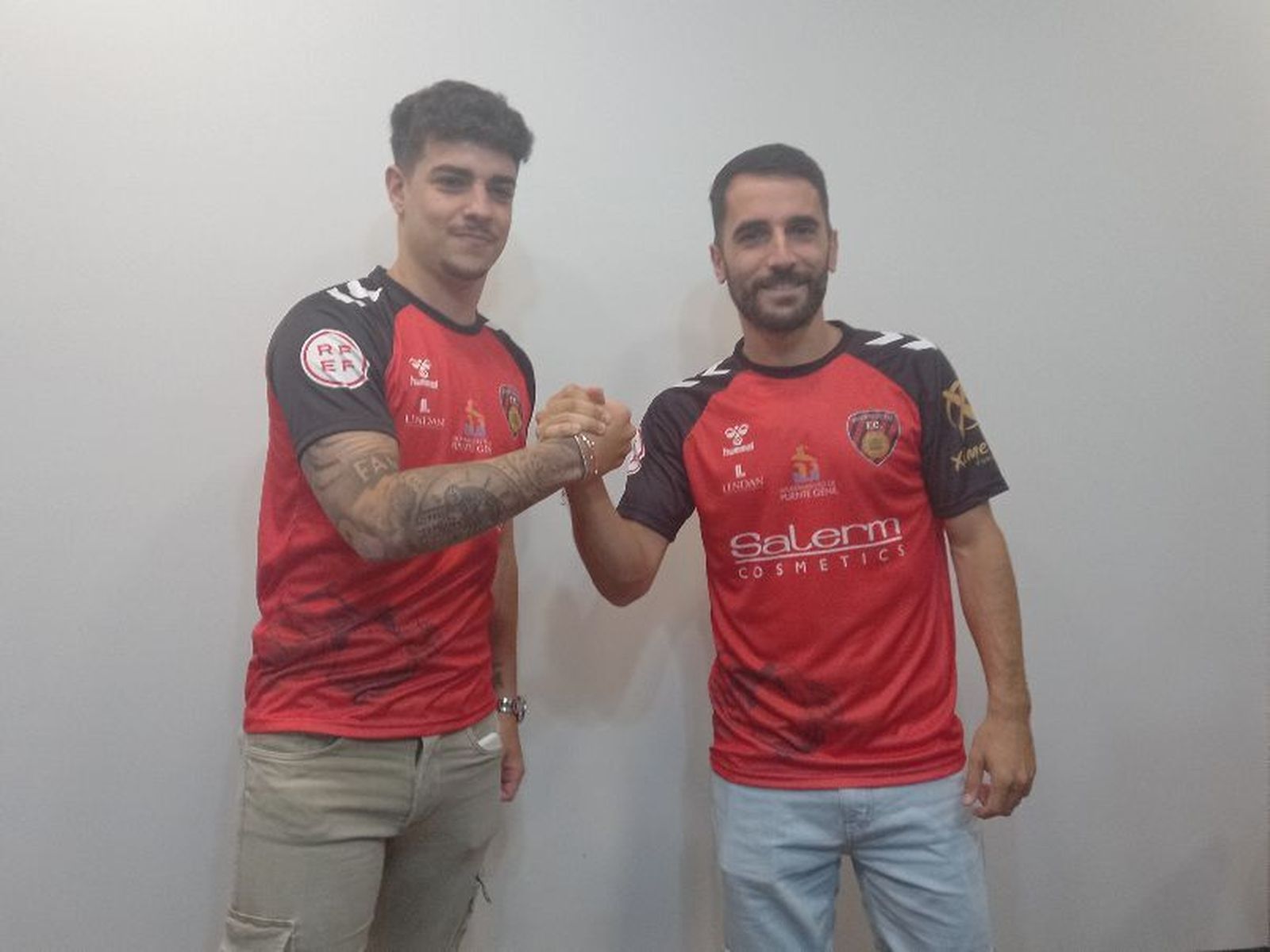 Mario Ruiz y Fernando López en su presentación con el Salerm Puente Genil.