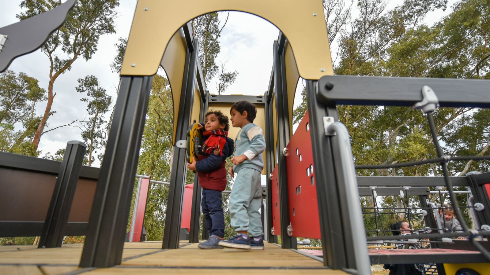 La inauguración del parque Barbésula en Guadiaro, en imágenes