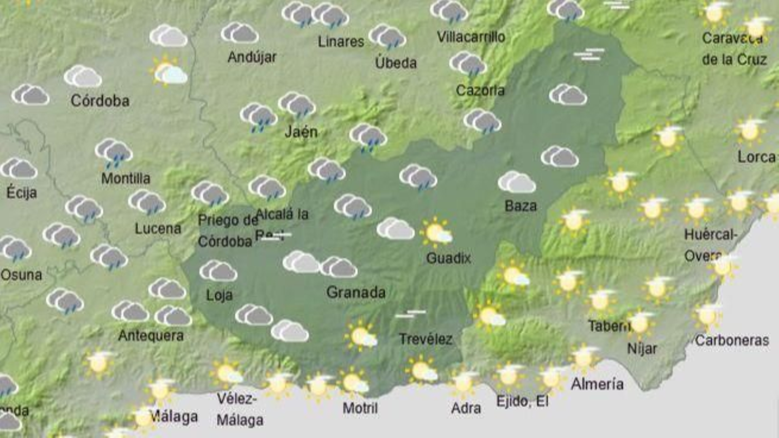 El tiempo en Granada el 19 de diciembre de 2024 El tiempo en Granada el 19 de diciembre de 2024