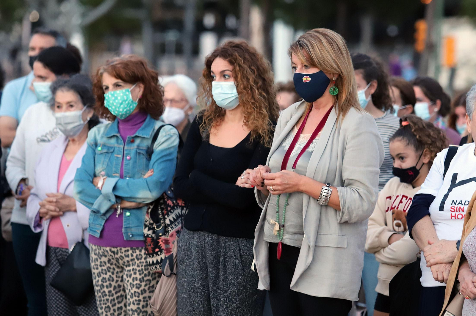 Imágenes del acto de sensibilización de Cáritas #NadieSinHogar