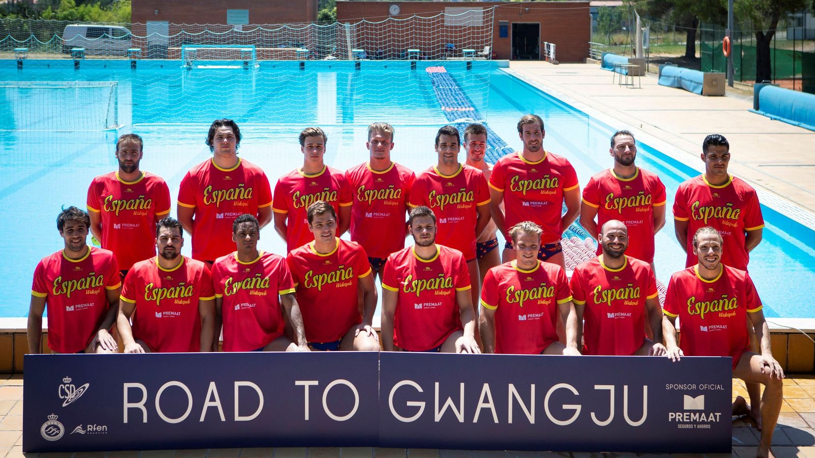 La selección española de waterpolo.