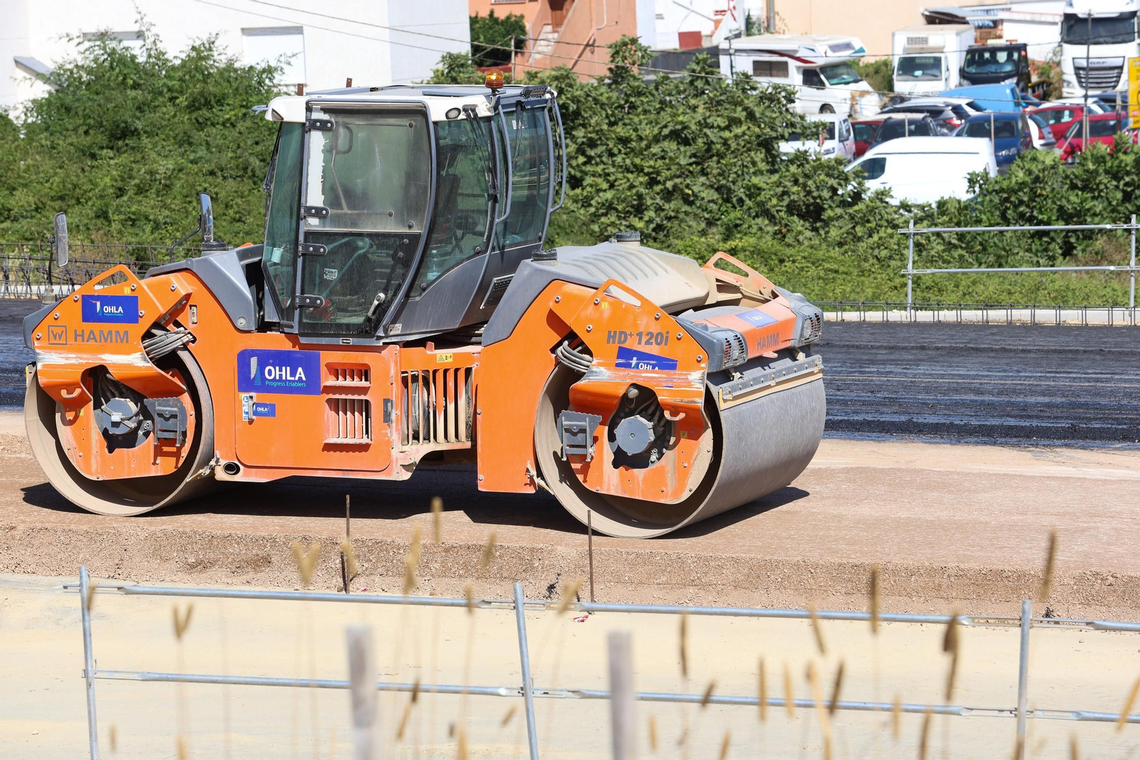 Fotos del estado de las obras del Acceso Sur a Algeciras en Los Pastores
