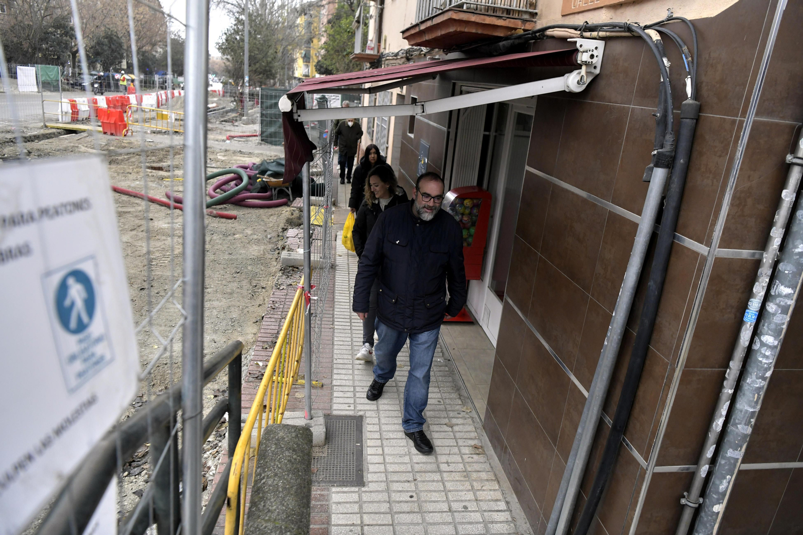 Las obras de la carretera antigua de Málaga Las obras de la carretera antigua de Málaga