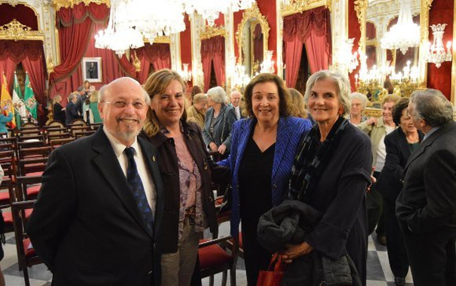 Enrique García-Agulló, Ángeles Fernández Enríquez, Carmen  Zamora y Charo Vargas.  Foto: Ignacio Casas de Ciria
