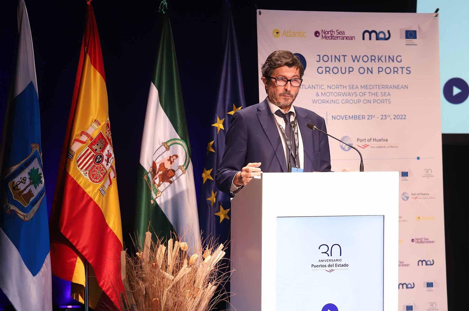 Imágenes de la jornada de los Corredores Europeos Atlántico, Mar del Norte-Mediterráneo y Autopistas del Mar