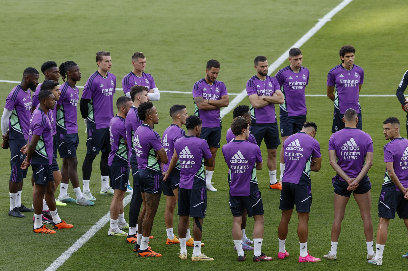 Las fotos de Real Madrid y Osasuna para la final de la Copa en Sevilla