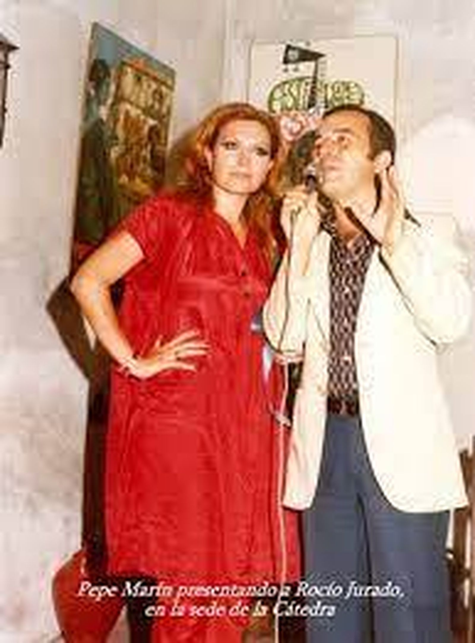 Pepe Marín y Rocío Jurado, en la Cátedra.