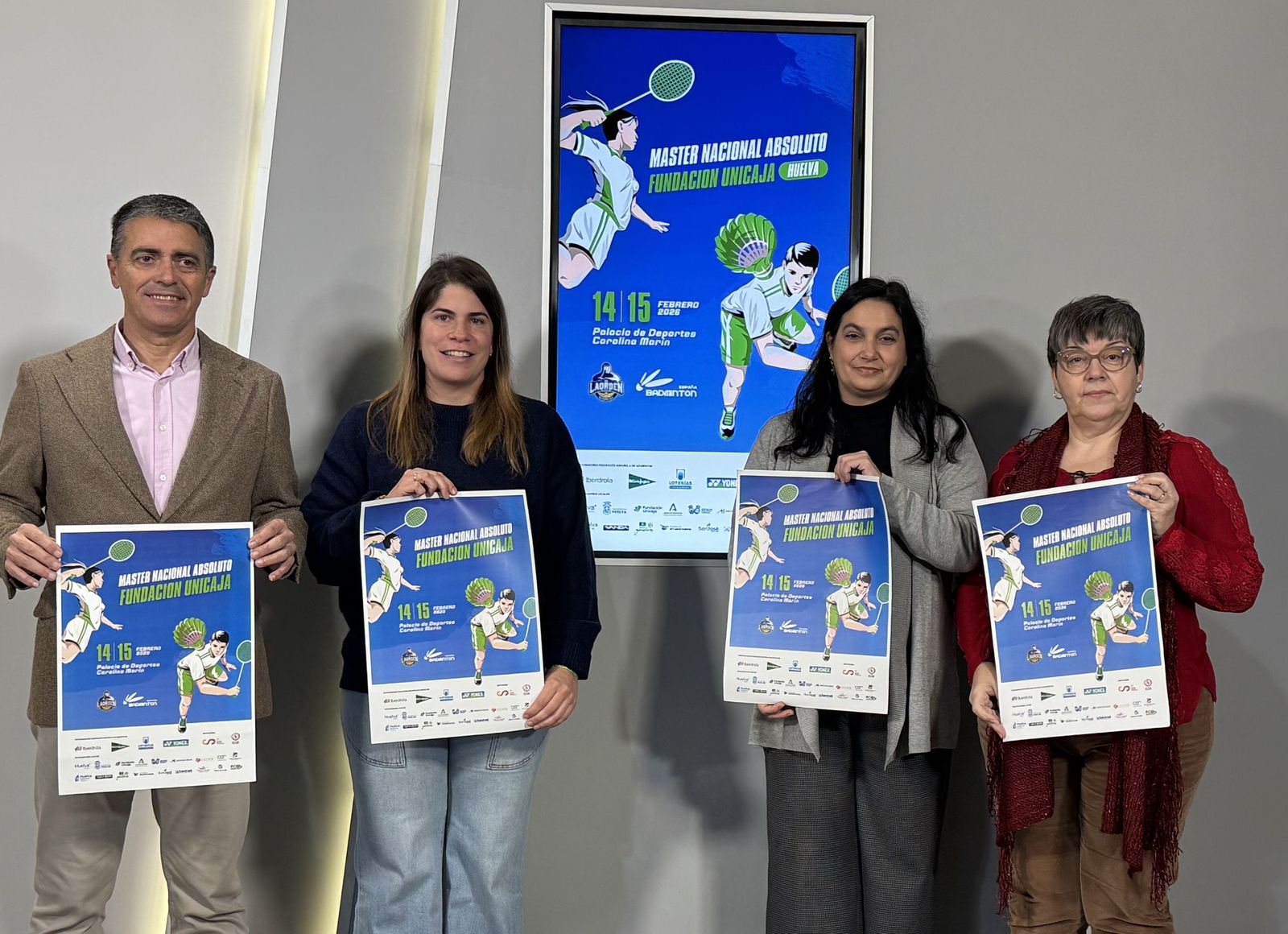 Presentación del Máster Nacional Absoluto de Bádminton Fundación Unicaja.