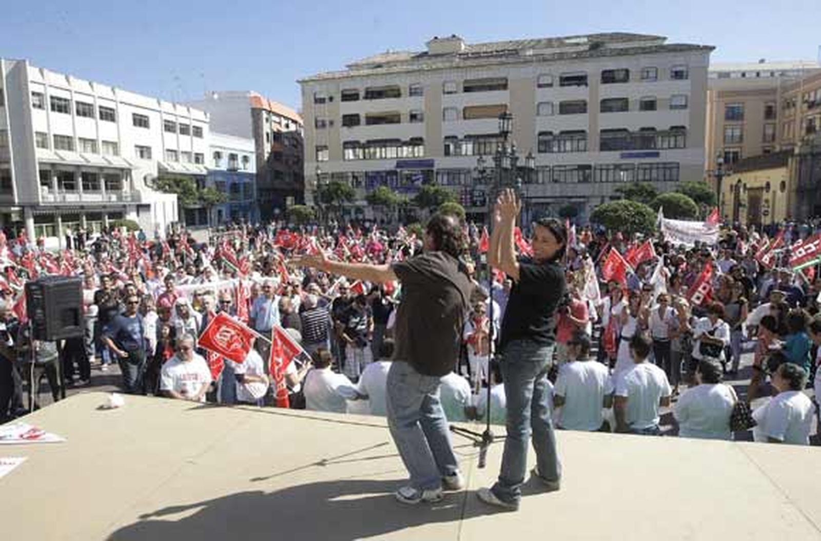 La protesta sindical no paralizó la Comarca, aunque sí tuvo incidencia en la gran industria y el puerto

Foto: Erasmo Fenoy