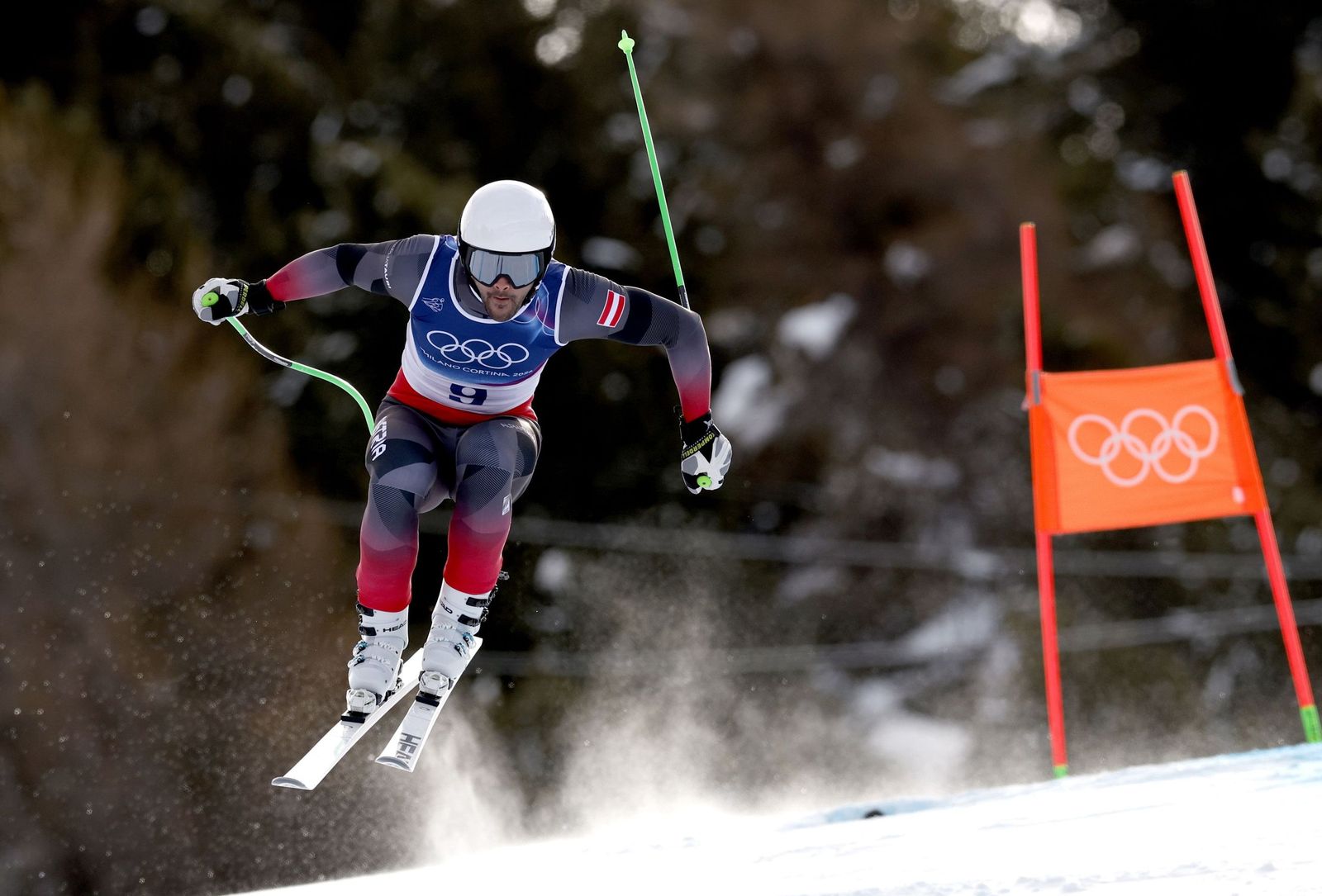 Las espectaculares fotos del descenso masculino en los Juegos Olímpicos de invierno