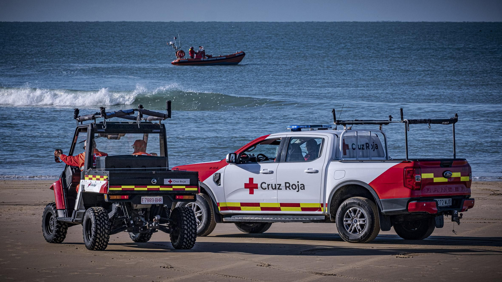 Todas las imágenes del simulacro de tsunami en Cádiz