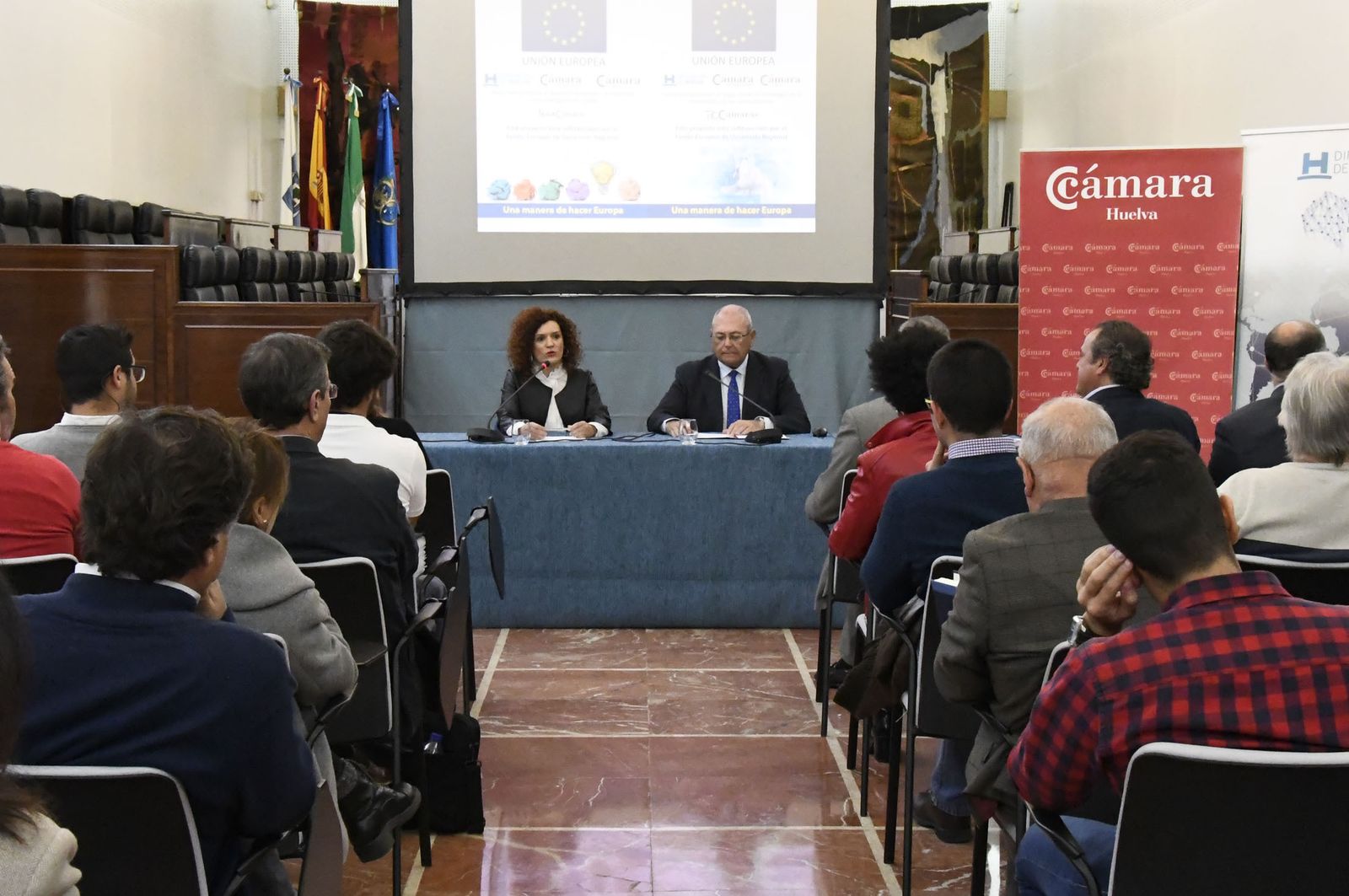 Presentación de los programas en la Diputación Provincial de Huelva.