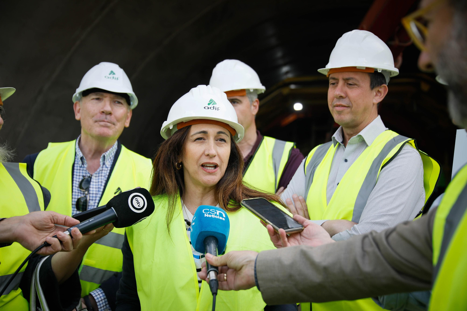 Así están las obras del túnel de Viator en la línea de alta velocidad de Adif, en imágenes