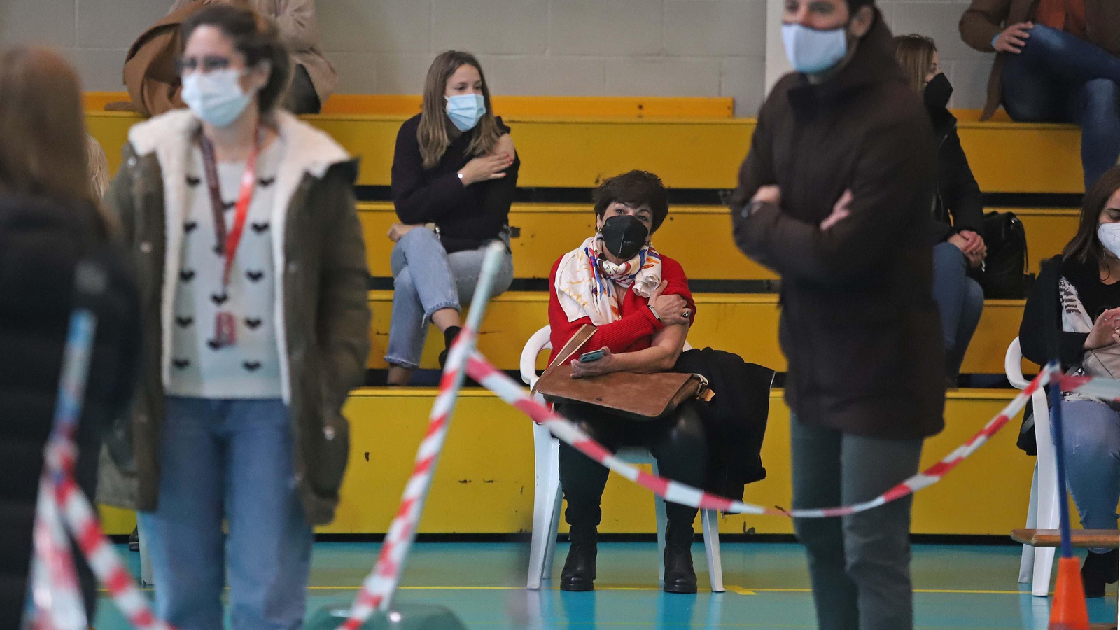 Vacunación de profesores en Algeciras