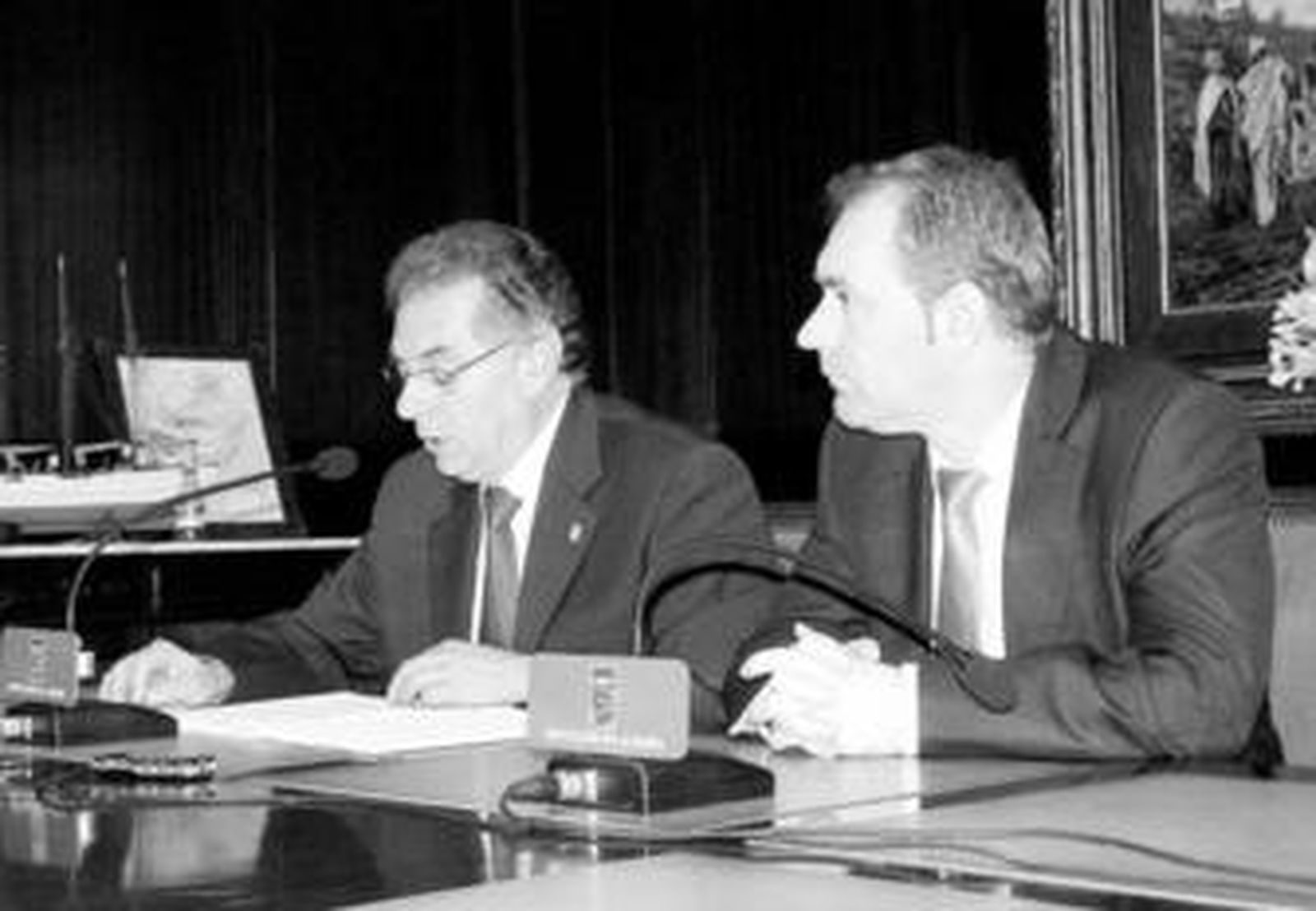 José Añez y Luís Pérez en la rueda de prensa ofrecida ayer.