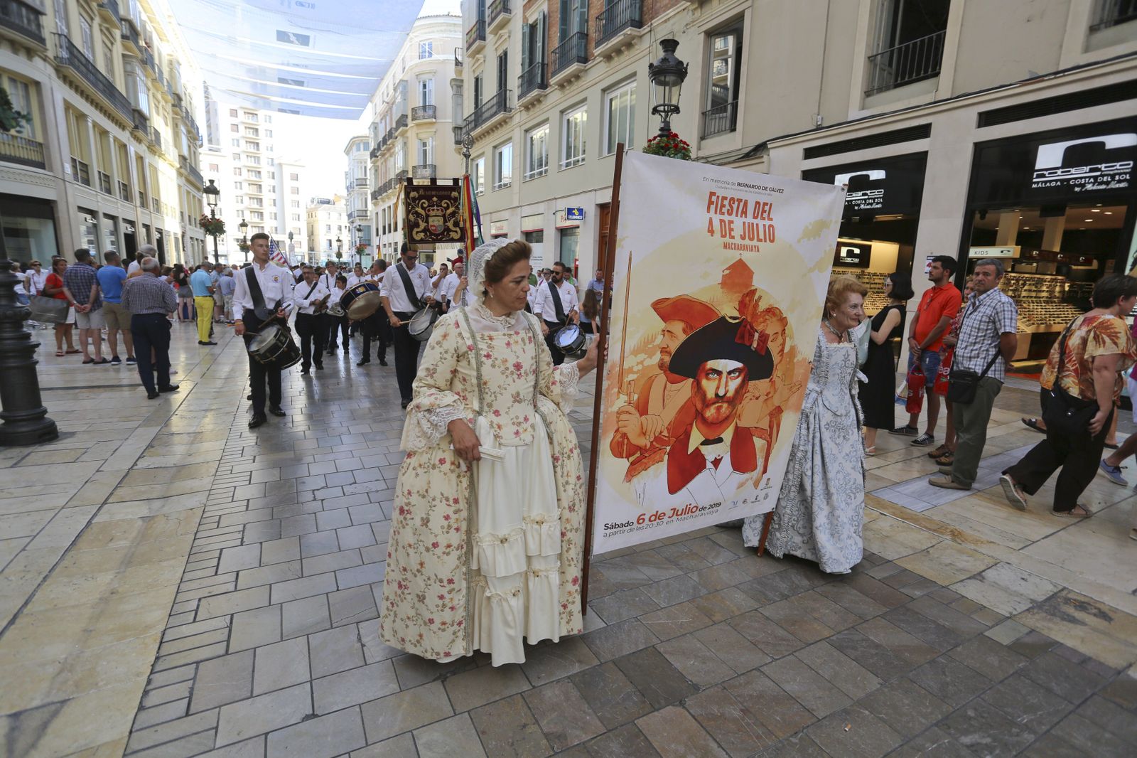Las fotos del desfile en Málaga en recuerdo a Bernardo de Gálvez