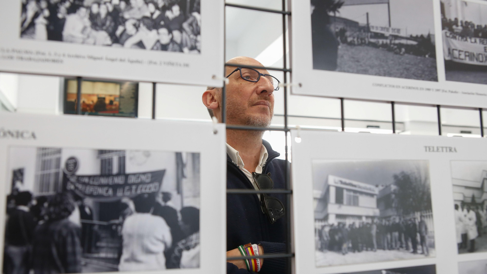 Fotos de la exposición y conferencia sobre el movimiento obrero en el Campo de Gibraltar