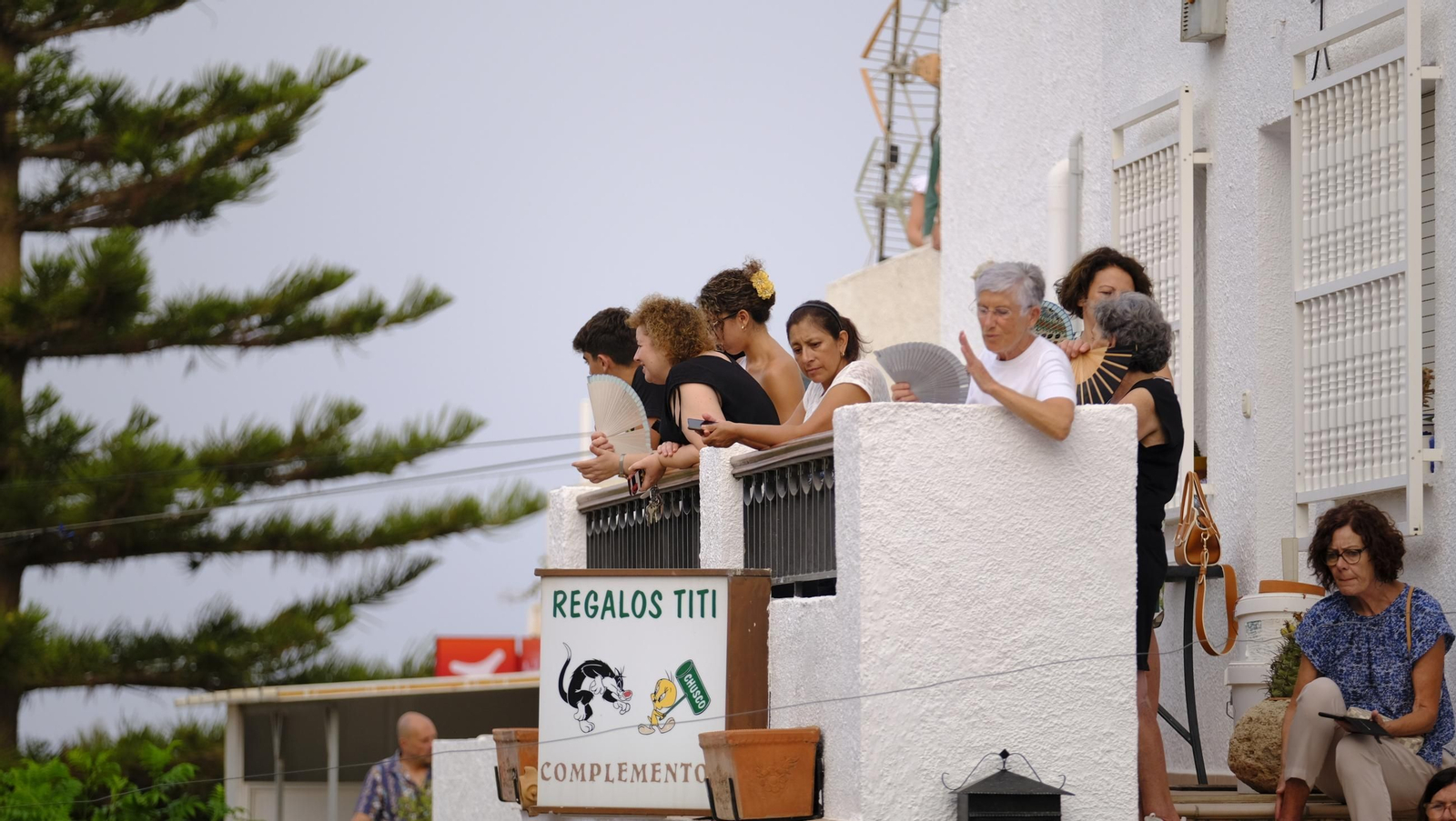 La popular carrera de cintas a caballo de las Fiestas de Mojácar, en imágenes