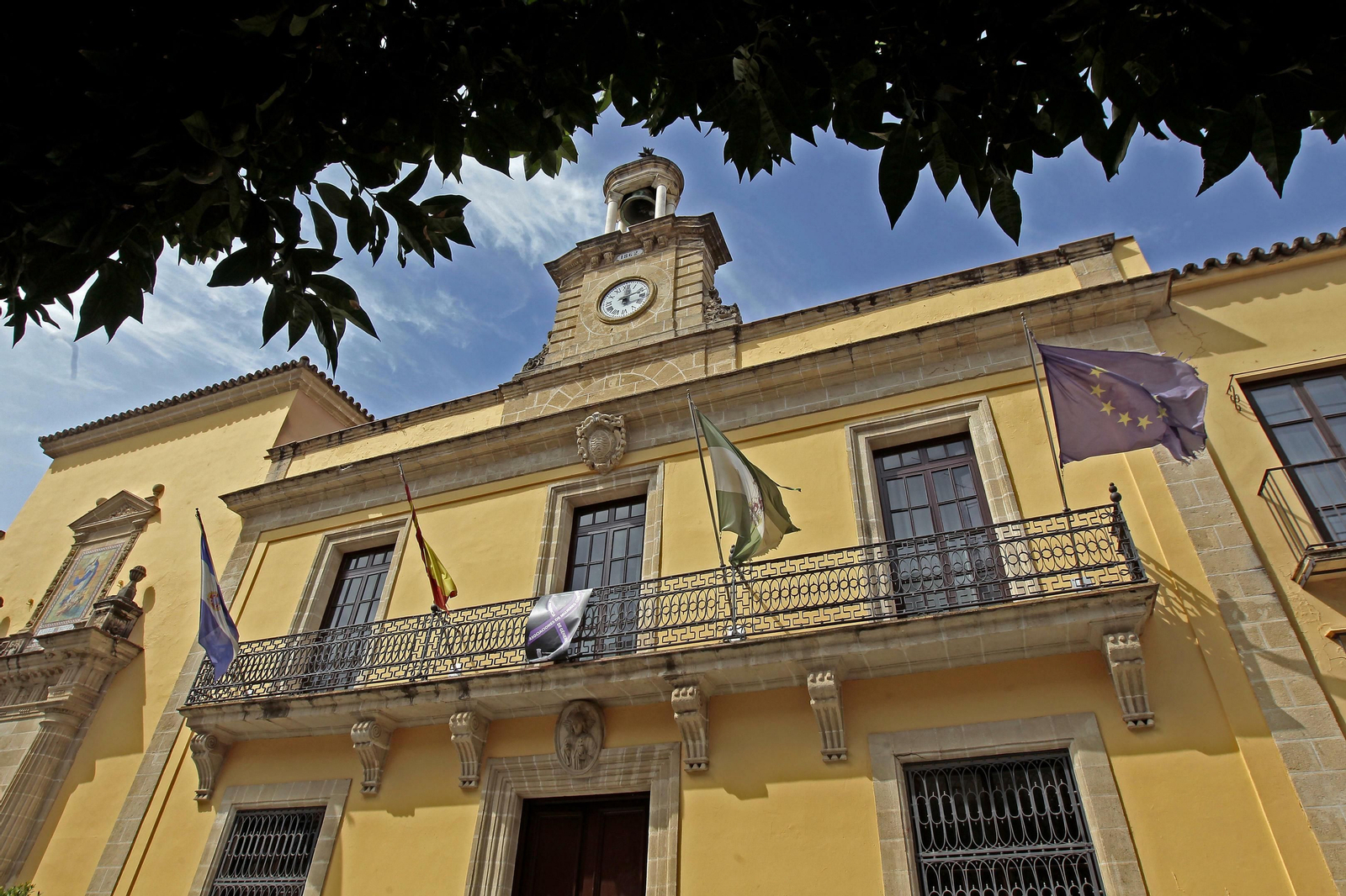 Fachada del Ayuntamiento de Jerez.