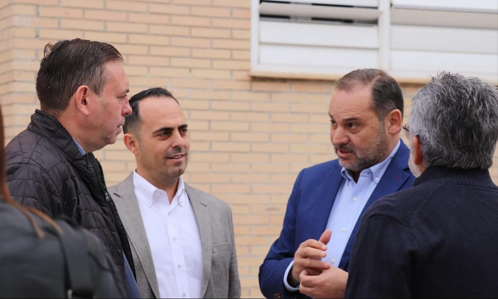 Jose Luís Ábalos junto a Carranza en la celebración del Día de la Rosa de Pulianas