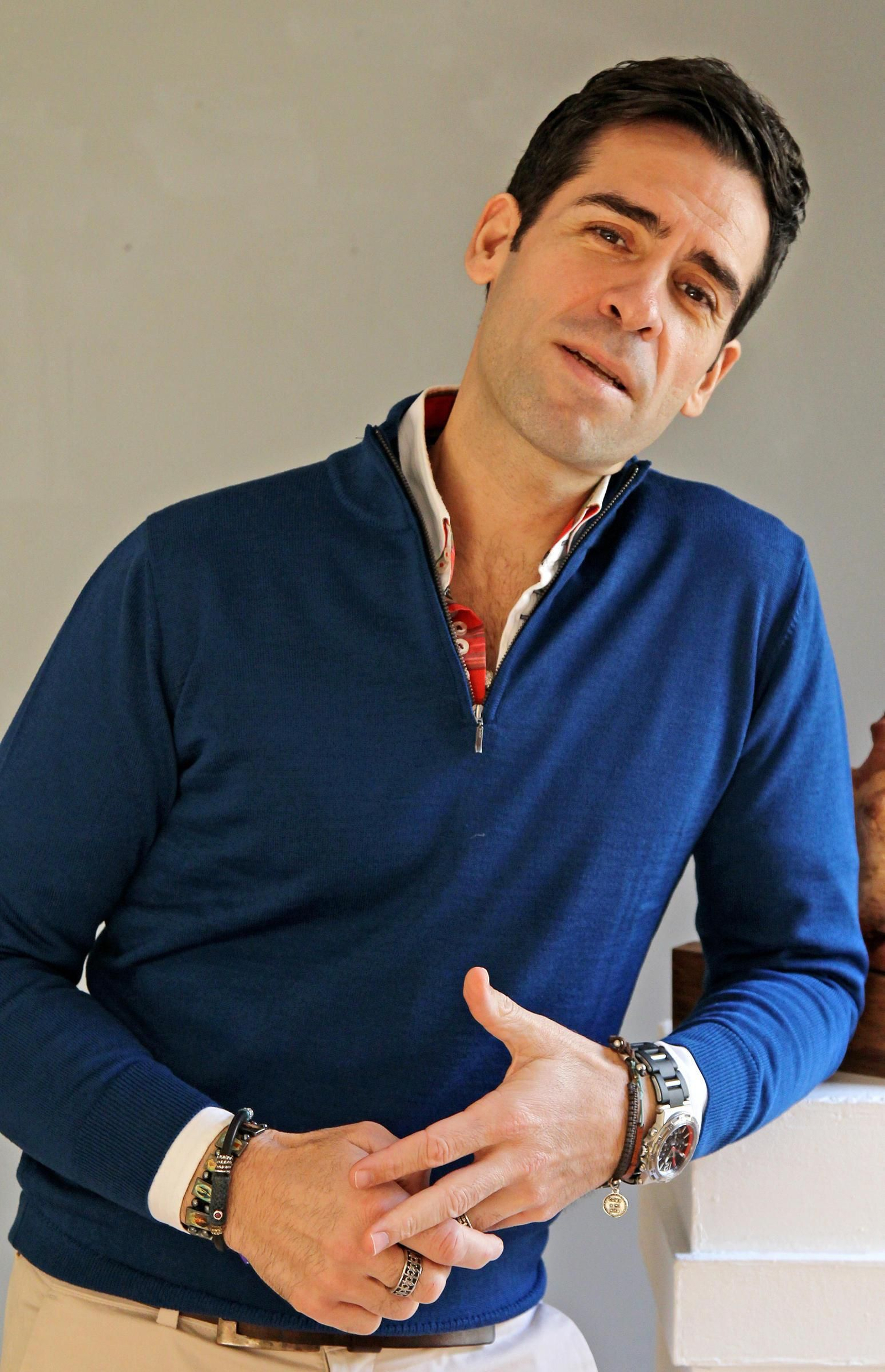 Ismael Jordi posa en 'ArteaDiario' días atrás durante la entrevista.