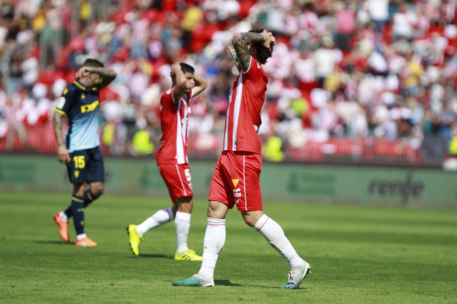 Imágenes del partido de la Liga Santander U.D. Almería-Cádiz C.F.