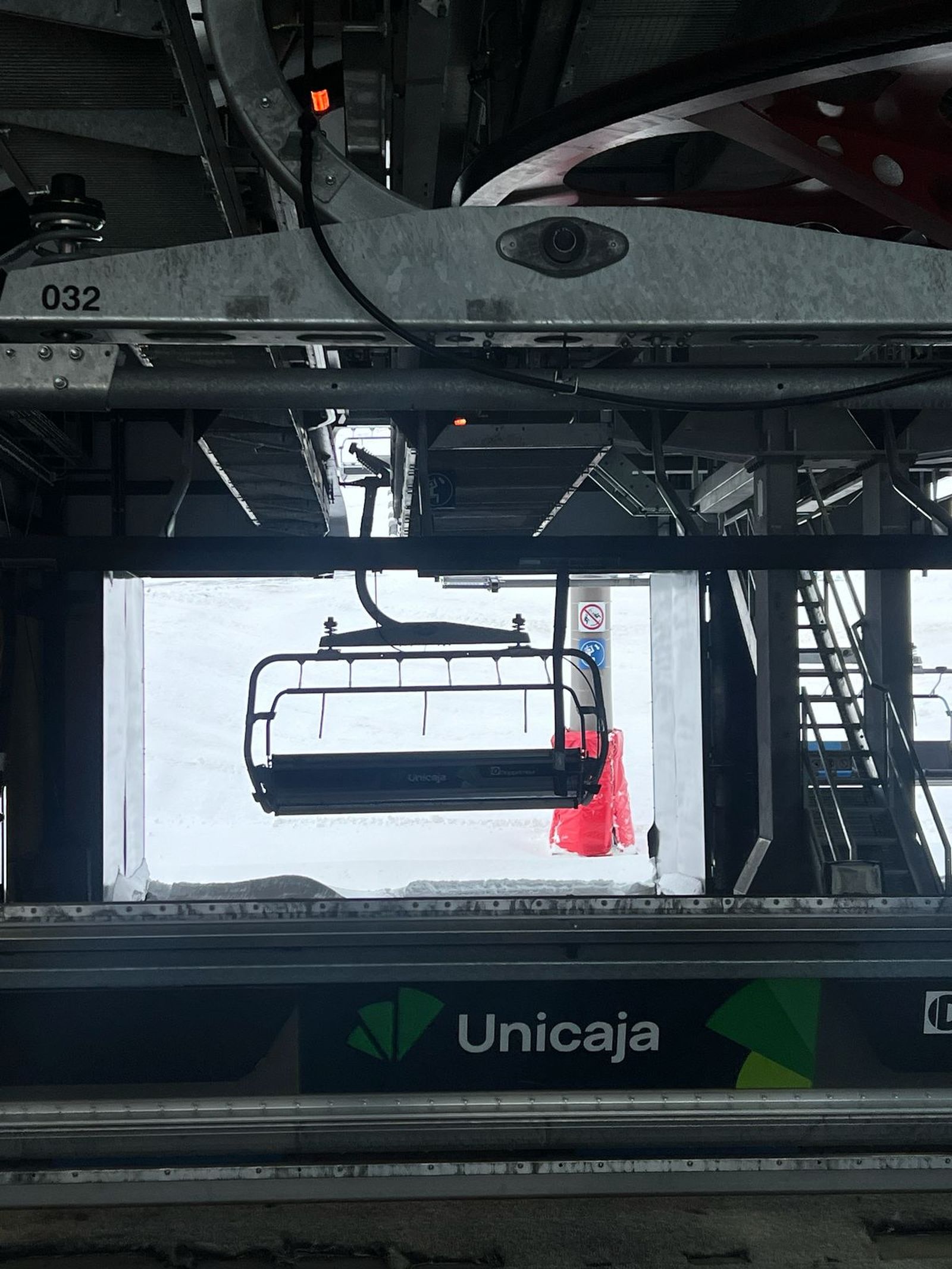 Remonte en la estación de esquí.