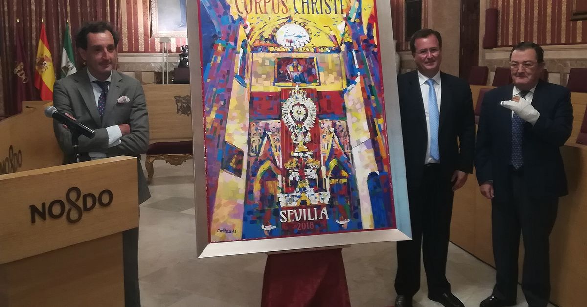 Así es el cartel que anuncia el Corpus en Sevilla