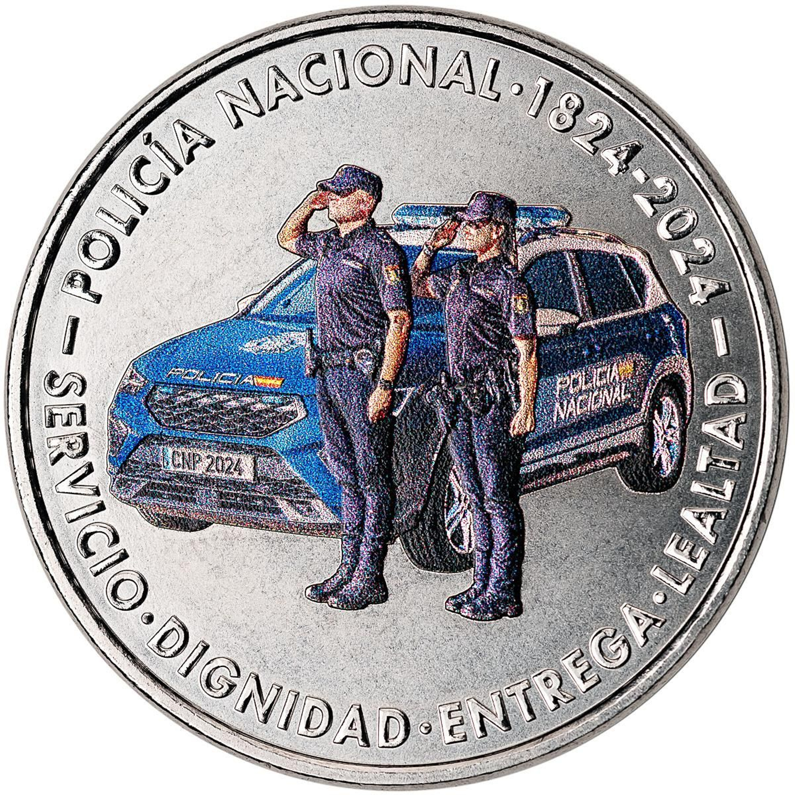 Así es la medalla por el 200 aniversario de la Policía Nacional