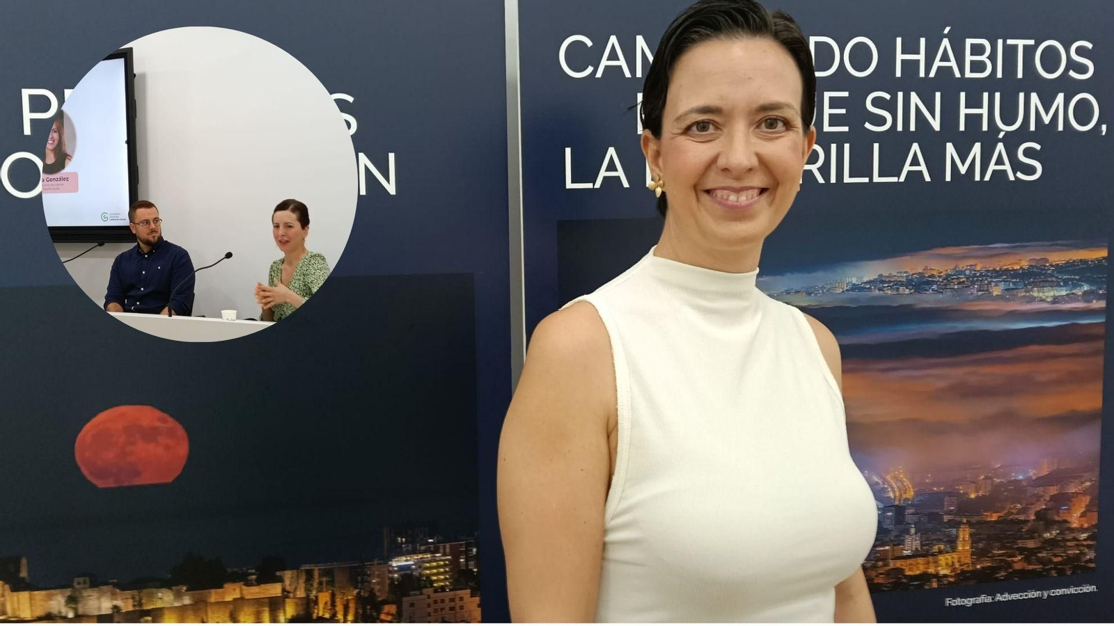 Imagen de las dos pacientes de cáncer (Sara y María) junto al investigador oncológico Iñaki Comino.