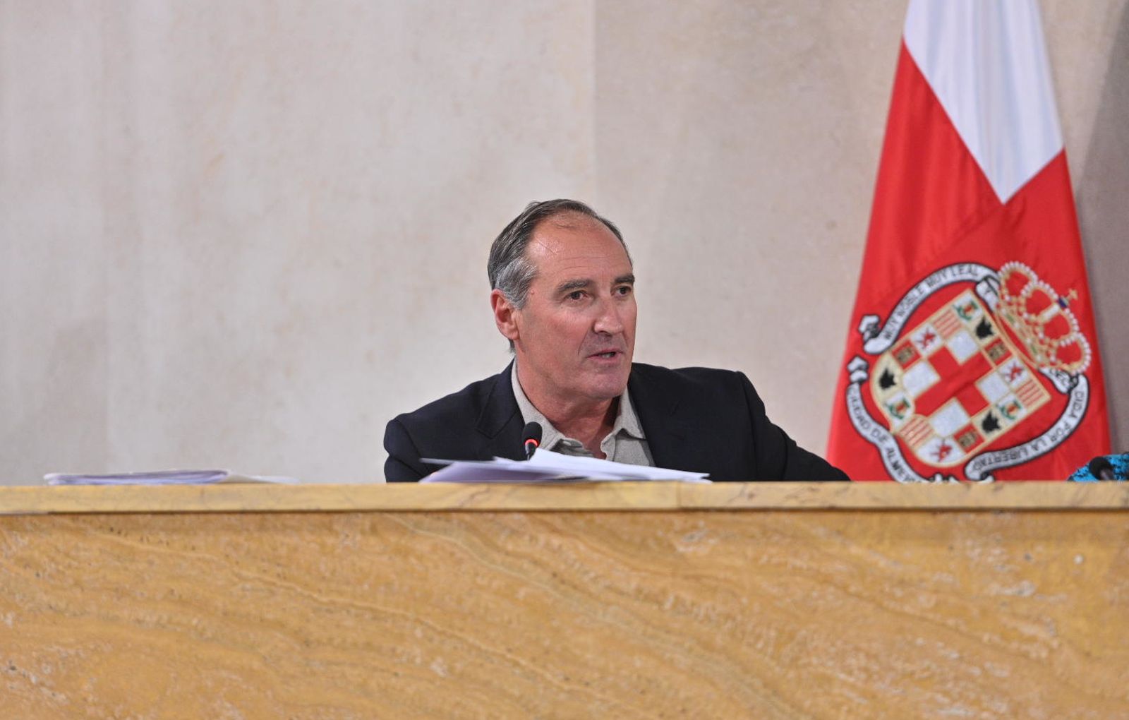 El concejal Antonio Jesús Casimiro, durante su intervención plenaria.