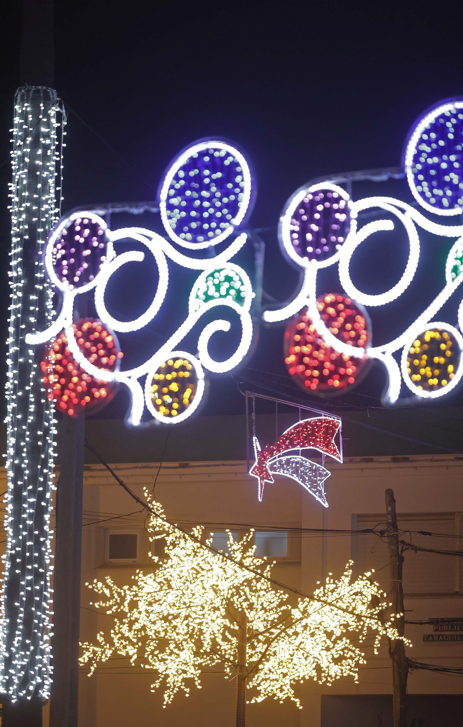 El alumbrado navideño de San Roque, en imágenes